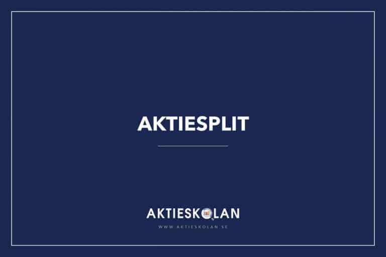 Aktiesplit-Aktieskolan