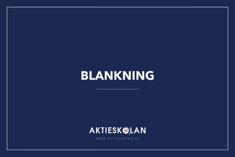 Blankning-Aktieskolan