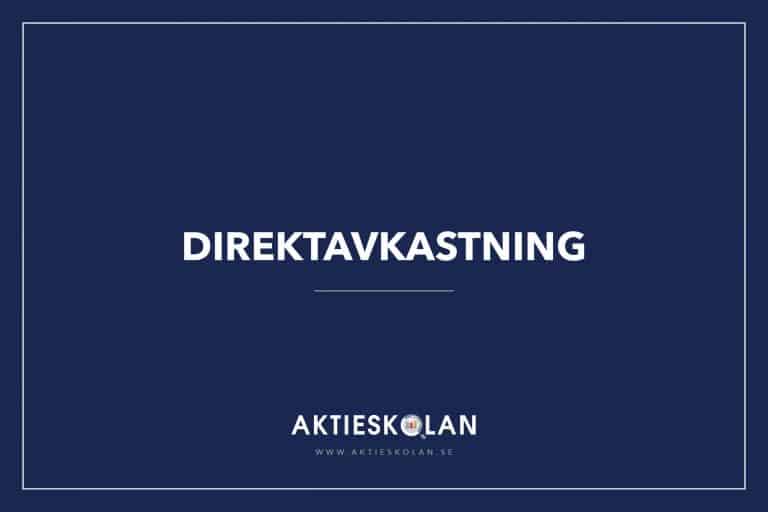 Direktavkastning